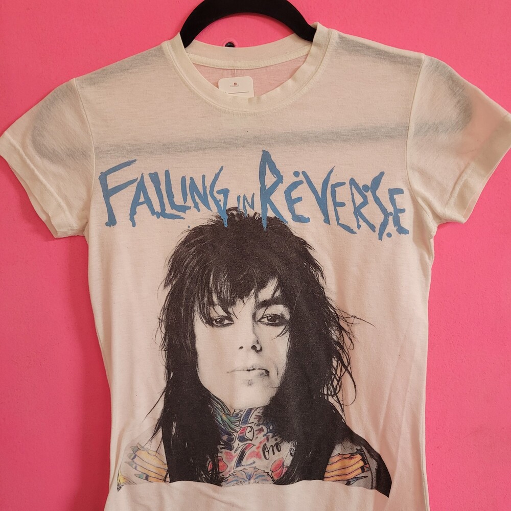 2011 Falling In Reverse Ronnie Tattoos Band T-Shirt baby tee vintage y2k small